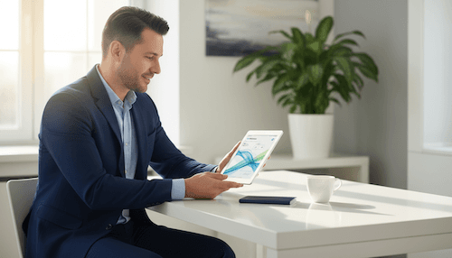 Non-resident opening US bank account for LLC on laptop